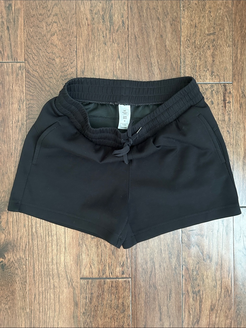Women’s Members Mark size M Black Drawstring Lounge Shorts